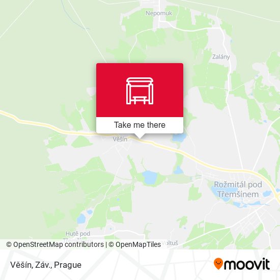 Карта Věšín, Záv.