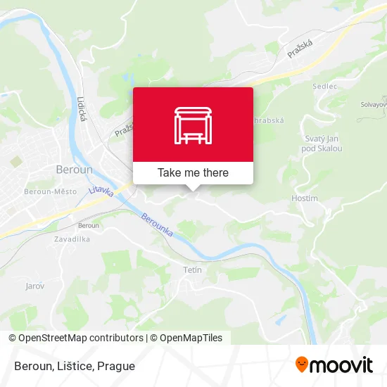 Карта Beroun, Lištice