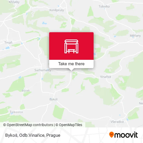 Карта Bykoš, Odb.Vinařice