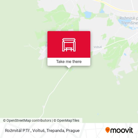 Rožmitál P.Tř., Voltuš, Trepanda map