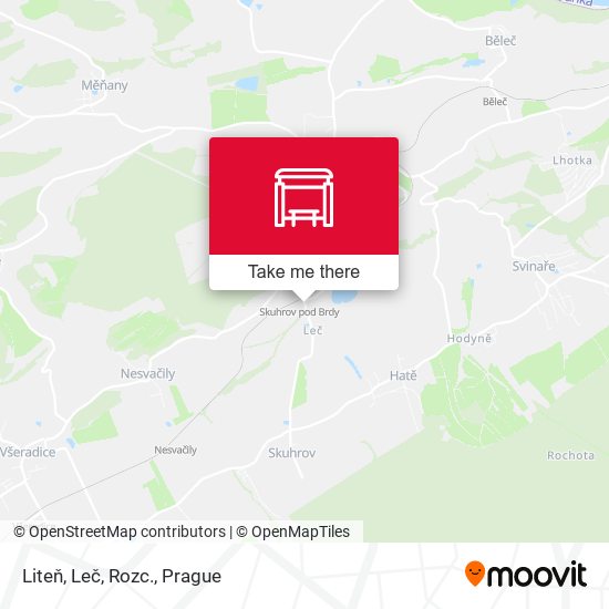 Liteň, Leč, Rozc. map