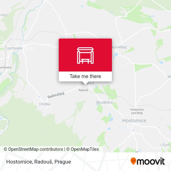 Карта Hostomice, Radouš