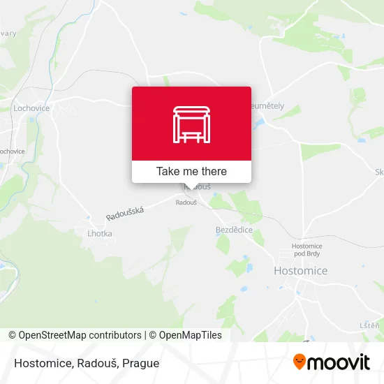 Карта Hostomice, Radouš
