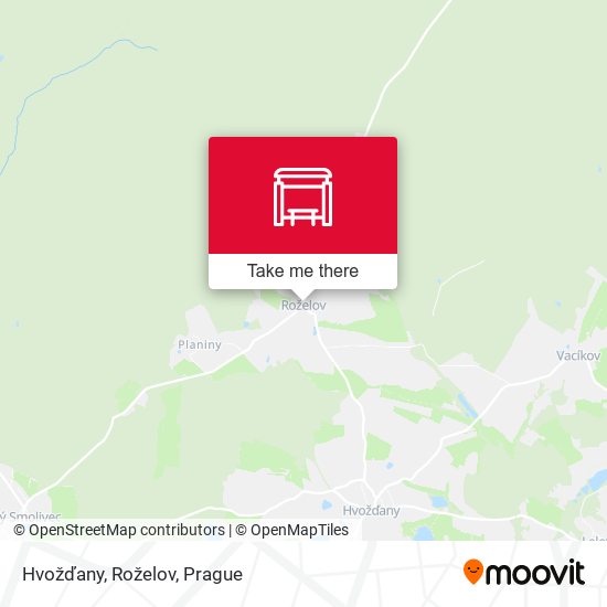 Hvožďany, Roželov map