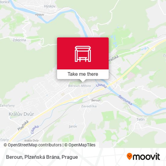 Beroun, Plzeňská Brána map