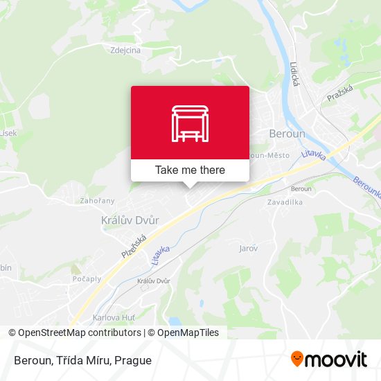 Beroun, Třída Míru map