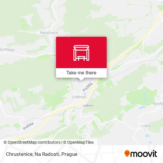 Карта Chrustenice, Na Radosti