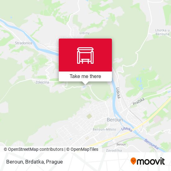 Beroun, Brdatka map