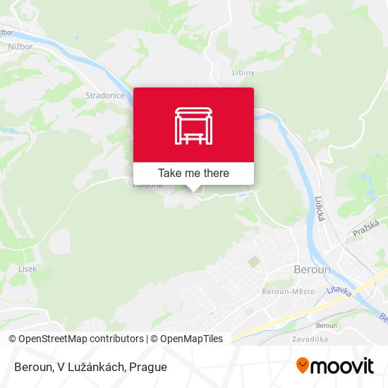 Beroun, V Lužánkách map