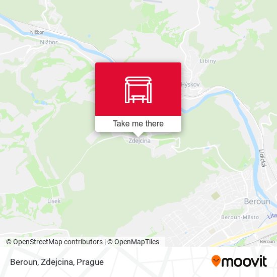 Beroun, Zdejcina map