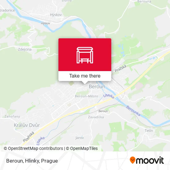 Карта Beroun, Hlinky