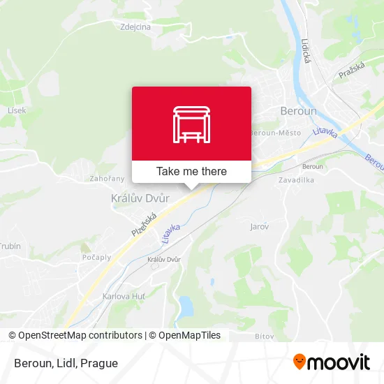 Карта Beroun, Lidl