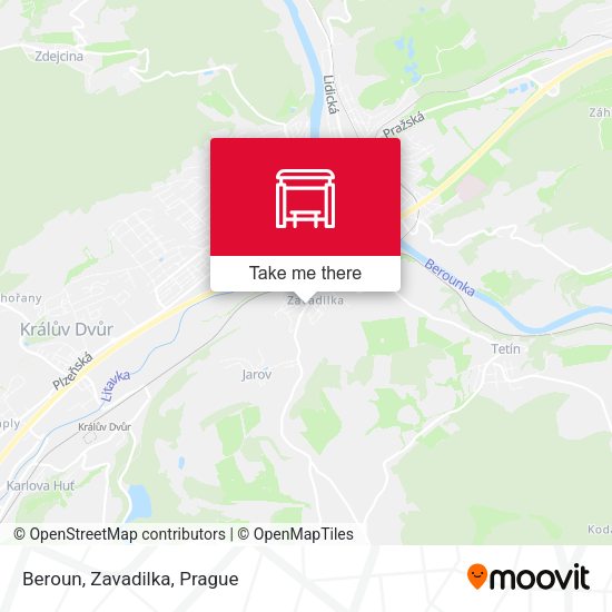 Beroun, Zavadilka map