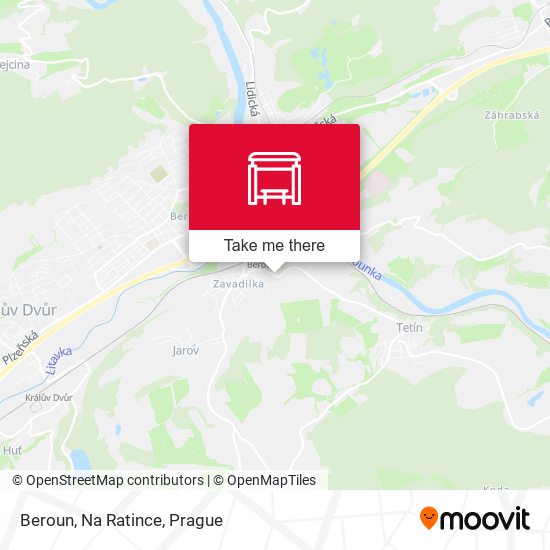 Beroun, Na Ratince map