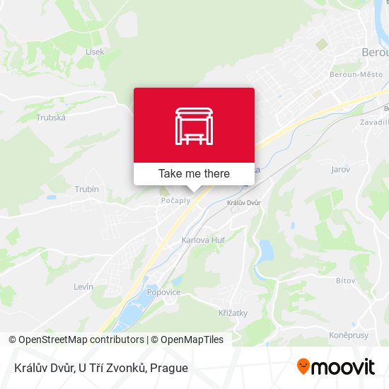 Králův Dvůr, U Tří Zvonků map