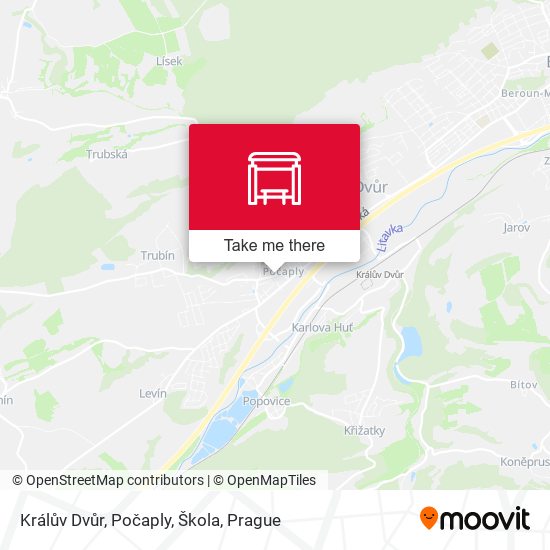 Králův Dvůr, Počaply, Škola map