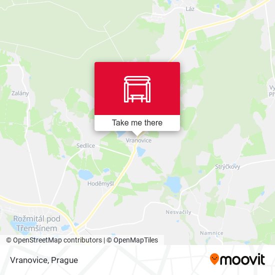 Карта Vranovice