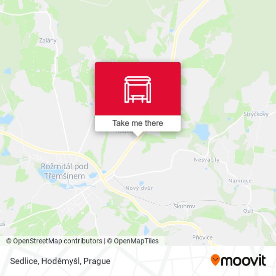 Sedlice, Hoděmyšl map