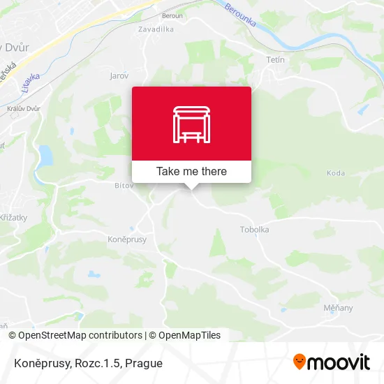 Карта Koněprusy, Rozc.1.5