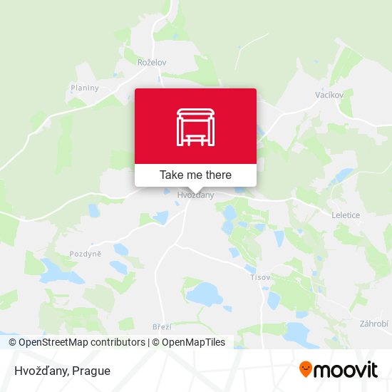 Карта Hvožďany