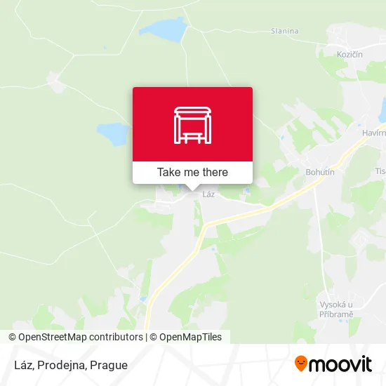 Карта Láz, Prodejna