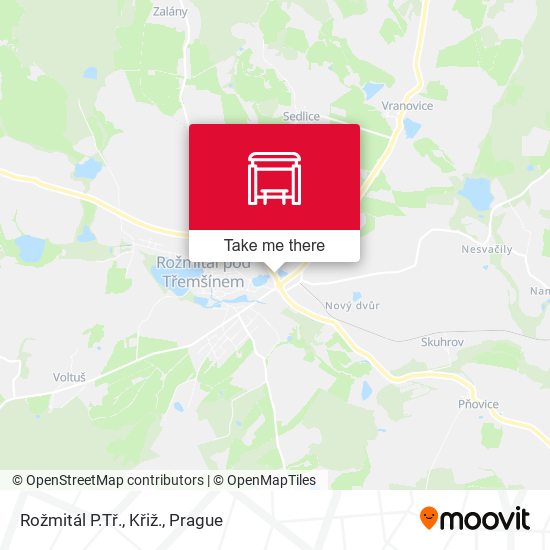 Rožmitál P.Tř., Křiž. map