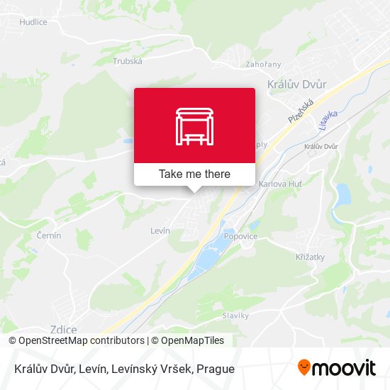 Králův Dvůr, Levín, Levínský Vršek map