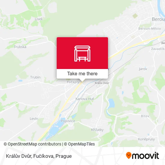 Králův Dvůr, Fučíkova map