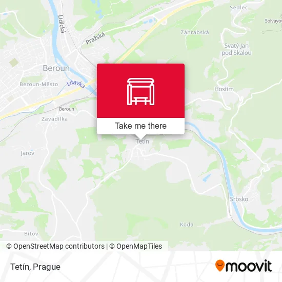 Карта Tetín
