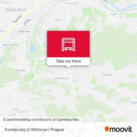 Koněprusy, U Hřbitova I map