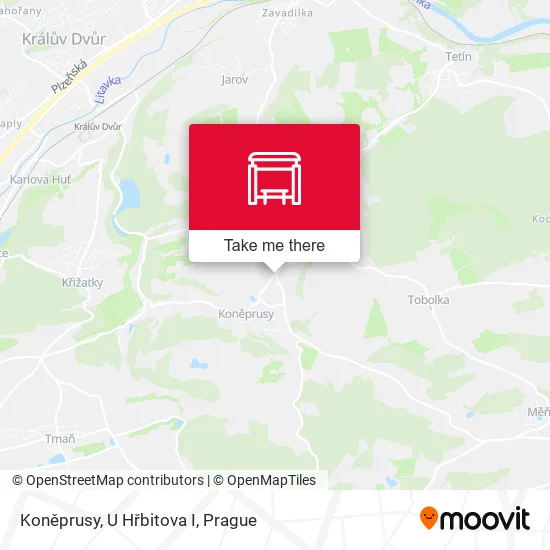 Карта Koněprusy, U Hřbitova I