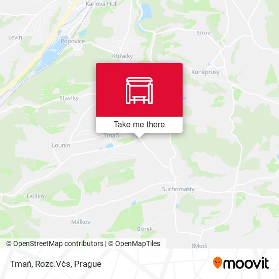Tmaň, Rozc.Včs map