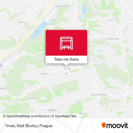 Tmaň, Nad Školou map