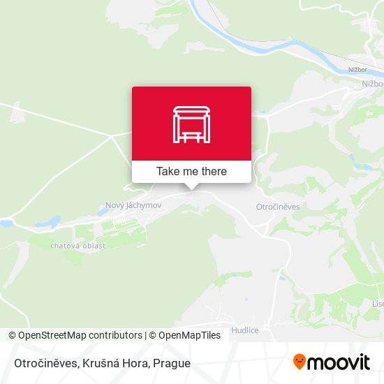 Otročiněves, Krušná Hora map