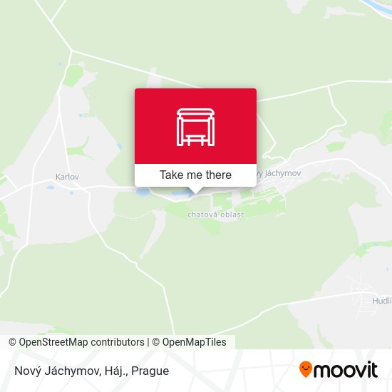 Nový Jáchymov, Háj. map