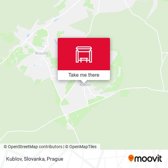 Kublov, Slovanka map