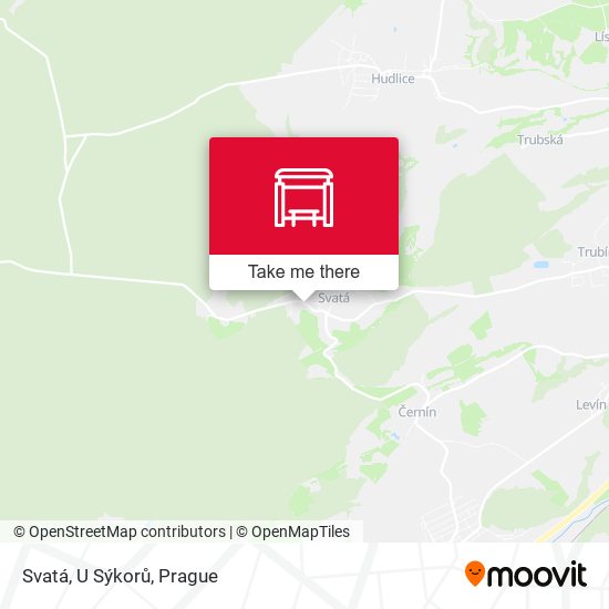 Svatá, U Sýkorů map