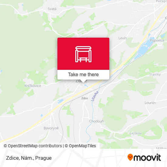 Карта Zdice, Nám.