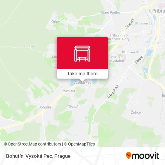 Карта Bohutín, Vysoká Pec