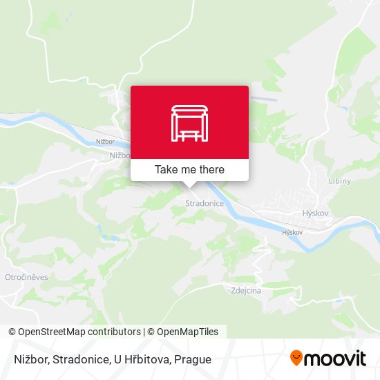 Nižbor, Stradonice, U Hřbitova map