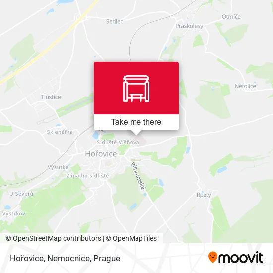 Карта Hořovice, Nemocnice