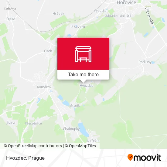Карта Hvozdec