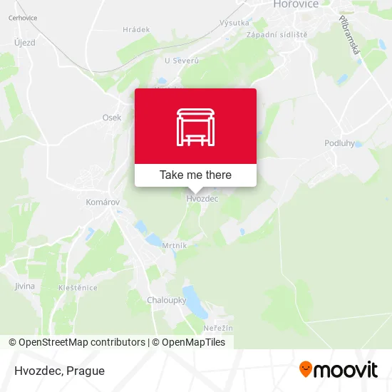 Карта Hvozdec
