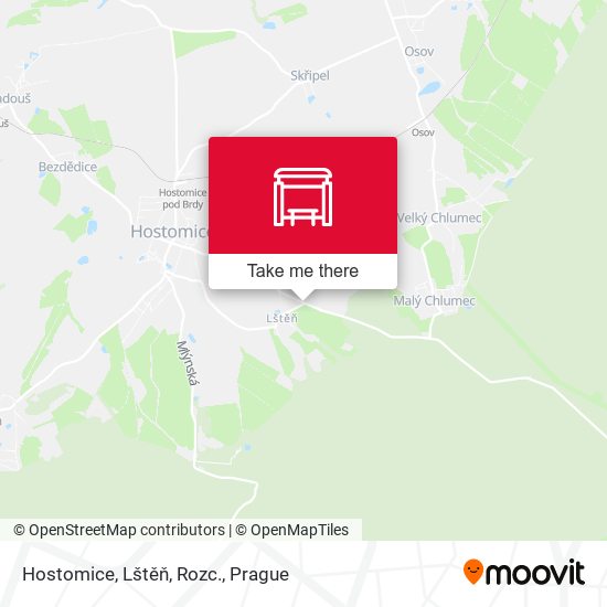Hostomice, Lštěň, Rozc. map