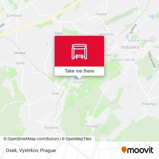 Карта Osek, Vystrkov