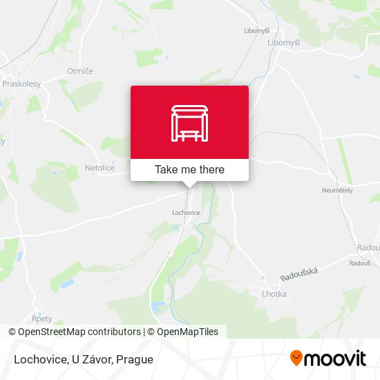 Карта Lochovice, U Závor