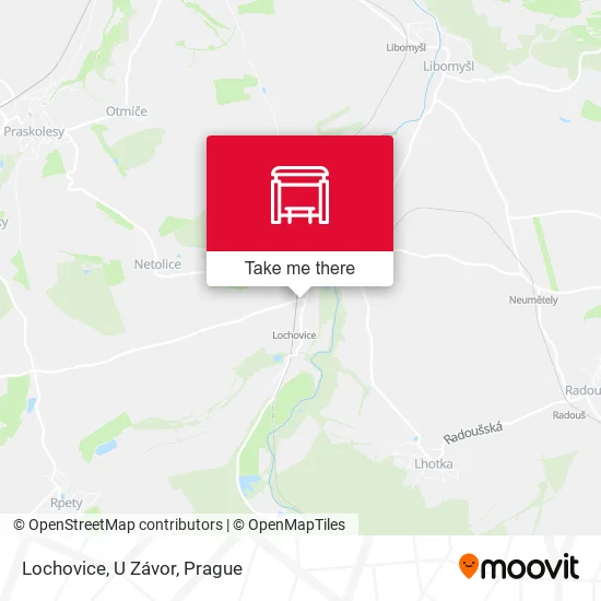 Карта Lochovice, U Závor
