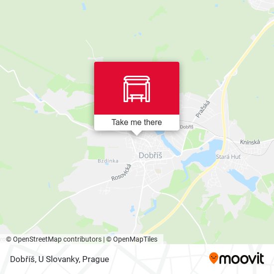 Карта Dobříš, U Slovanky