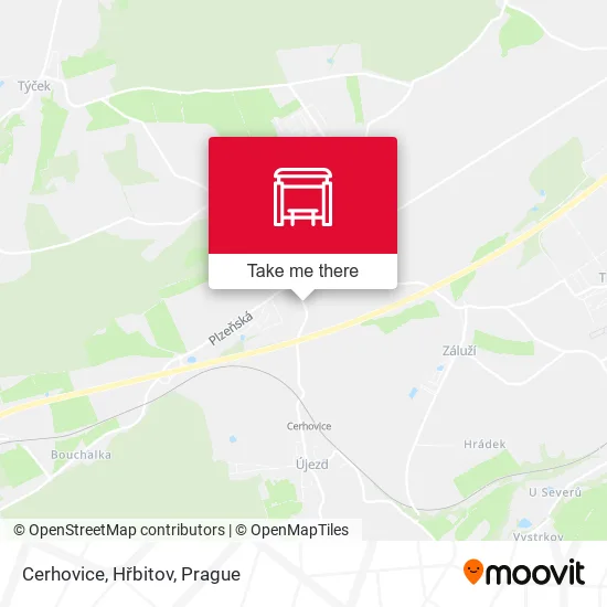 Карта Cerhovice, Hřbitov