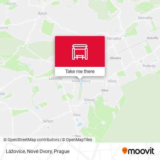Lážovice, Nové Dvory map